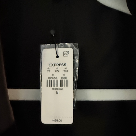 Express Black Velvet Single-Button Blazer - Picture 2 of 11